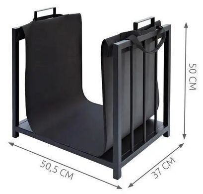 Подставка для дров Kaminer 4164/24628 50,5x37x50 см &ndash; стильный дровник для камина