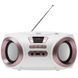 Радіоприймач бумбокс Adler AD 1181 White Copper (CD-MP3, USB, FM, AUX), портативна аудіосистема