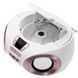 Радіоприймач бумбокс Adler AD 1181 White Copper (CD-MP3, USB, FM, AUX), портативна аудіосистема