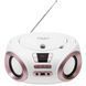 Радіоприймач бумбокс Adler AD 1181 White Copper (CD-MP3, USB, FM, AUX), портативна аудіосистема