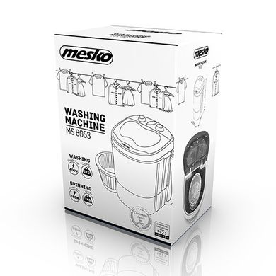 Пральна-центрифужна туристична машинка Mesko MS 8053 для кемпінгу