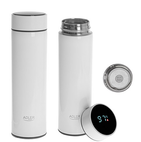 Термос 473мл Adler AD 4506w LED белый