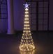 Новогодняя конусная елка светодиодная 250см LED гирлянда 480 лампочек Теплый белый, 8 режимов,