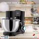 Планетарний тістоміс 1500Вт Zurio SM-1550x Black Чаша 8л