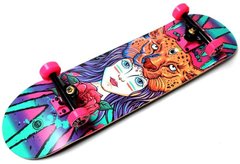 СкейтБорд деревянный от Fish Skateboard Girl and Tiger оптом