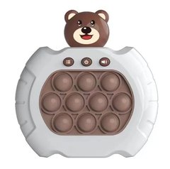 Электронная приставка Pop It консоль Quick Push Puzzle Game Fast антистресс игрушка Bear