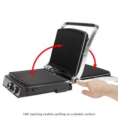 Гриль электрический контактный прижимной ProfiCook PC KG 1029 2000 Вт нержавеющая сталь