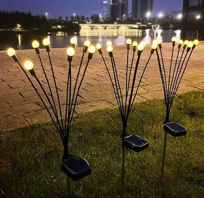 Садовий автономний світильник на сонячних батареях, 10 LED, комплект 2 шт.