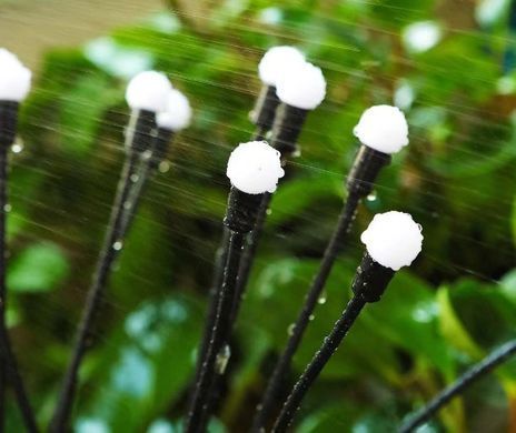 Садовий автономний світильник на сонячних батареях, 10 LED, комплект 2 шт.