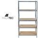 Стелаж металевий Malatec 23768 180x90x40 см, 5 поліць, 875 кг, для гаража