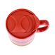 Керамічна кавова кружк OldBro Red 414мл з корковим дном і кришкою