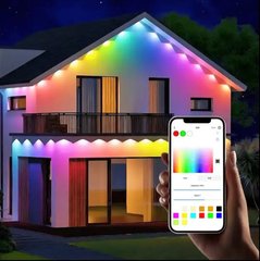 Розумний Smart rgbic світильник для фасадів будинків, довжина 30метрів, 72 led лампи