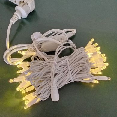 Вулична, надійна яскрава LED-гірлянда довжина 10 метрів, кількисть Cob крапель 100 LED, для дому, тераси на дерева