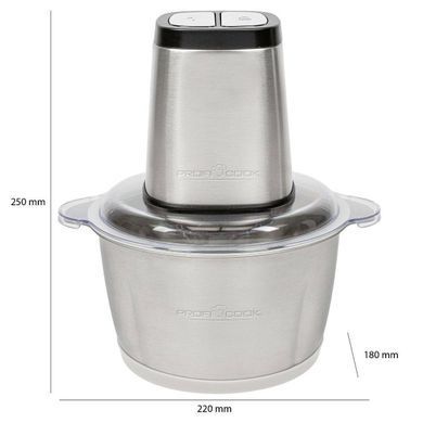 Чоппер измельчитель Profi Cook PC MZ 1227 500 Вт чаша 1.7 л из нержавеющей стали