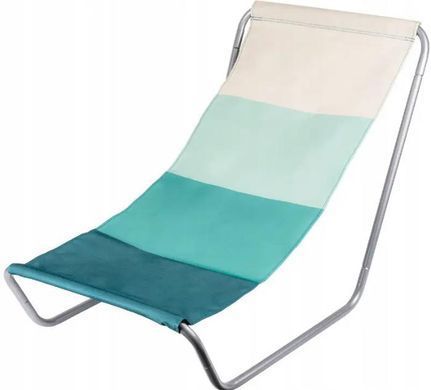 Шезлонг розкладний садовий MalTec Lagoon 95х50х59 см до 100 кг, Крісло шезлонг для пляжу, дачі, кемпінгу та риболовлі з сумкою