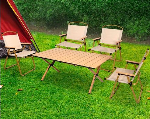 Раскладной туристический стол для пикника со стульями, набор туристический – садовый. складной стол и 4 стулья