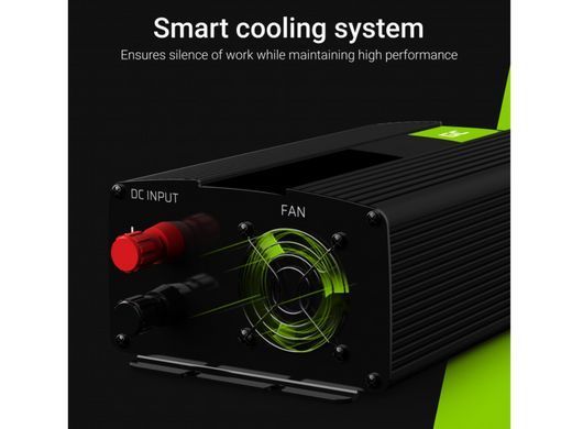Преобразователь напряжения инвертор Green Cell 12V на 230V 1000W/2000W чистая синусоида