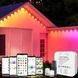 Умный Smart rgbic уличный светильник для фасадов домов, длина 30метров, 72 led лампы