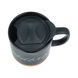 Керамічна кавова кружка OldBro blackingBlack 414мл з корковим дном і кришкою
