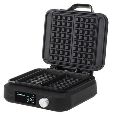 Вафельниця Adler AD 3087, 2200 Вт, LED-дисплей, 6 рівнів підрум&rsquo;янення, таймер, антипригарне покриття