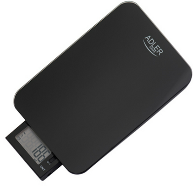 Кухонные весы Adler AD 3167 b водонепроницаемы до 10 кг на USB.