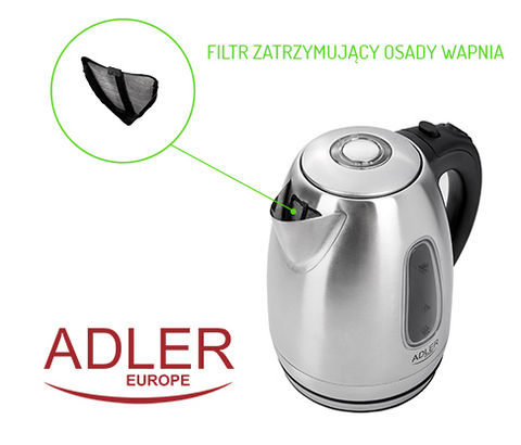 Чайник Adler AD 1223 металлический 1.7л