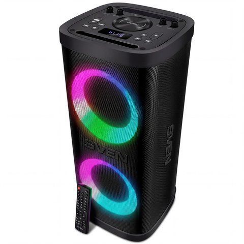 Портативная колонка SVEN PS-930 150 Вт караоке Bluetooth FM RGB TWS