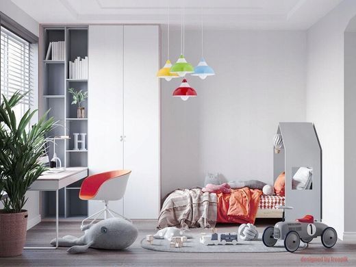 Світлодіодний підвісний стельовий світильник Alfa Color mix з дистанційним керуванням