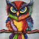 Алмазная мозаика 20х20 см 5D Wise owl