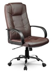 Шкіряне офісне крісло Eago EG-221 чорне