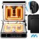 Электрогриль прижимной MalTec SM5000W-PRO 2200 Вт контактный гриль-пресс черный со серебристым