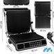 Электрогриль прижимной MalTec SM5000W-PRO 2200 Вт контактный гриль-пресс черный со серебристым