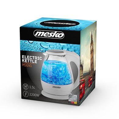 Электрочайник стеклянный Mesko MS 1245 1,5 литр