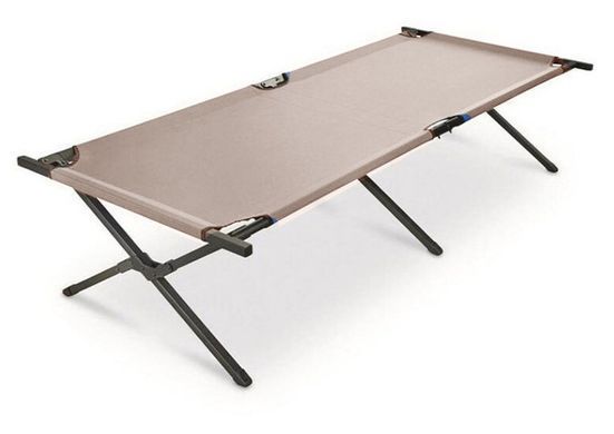 Ліжко розкладне туристичне EX 188x75x42см brown, D 25х25х1.0мм, 600D oxford