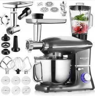 Планетарний кухонний комбайн Mozano Kitchen Assistant 6 в 1, 3200 Вт, чаша 6.2 л