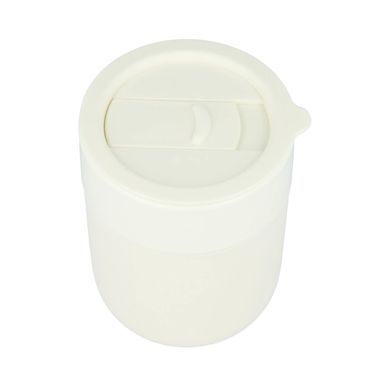 Кофейные чашки 295мл с крышками Cute Travel Mugs с защитным силиконовым чехлом light Milk