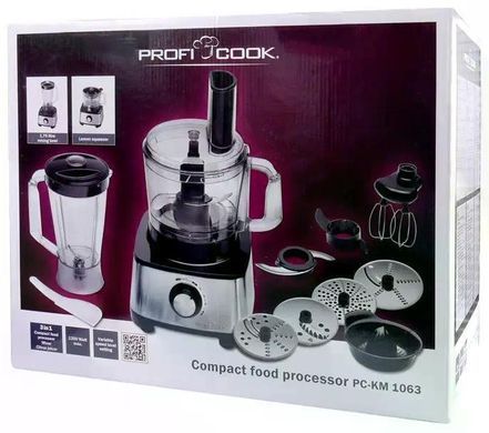 Кухонний комбайн Profi Cook PC KM 1063 1200 Вт блендер подрібнювач соковижималка
