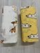 Набор муслиновых детских пеленальных одеял, комплект из 2шт., размер 100х120 см, медведь/корова