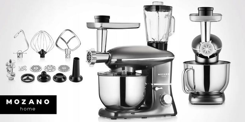 Планетарний кухонний комбайн Mozano Kitchen Assistant 6 в 1, 3200 Вт, чаша 6.2 л