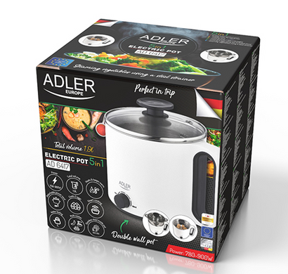 Электрическая кастрюля Adler AD 6417 5в1 Польша