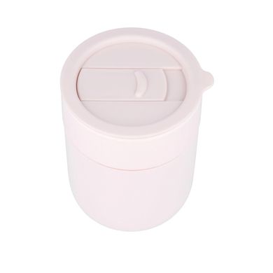 Кофейные чашки 295мл с крышками Cute Travel Mugs с защитным силиконовым чехлом Pink