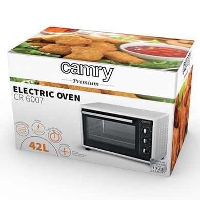 Электрическая печь духовка Camry CR 6007 обьем 46л мощность 1800вт