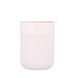 Кофейные чашки 295мл с крышками Cute Travel Mugs с защитным силиконовым чехлом Pink