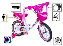 Детский велосипед Disney Girls Pink White 16 с музыкой и светом