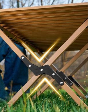 Раскладной стол SpringFun S 60&times;45&times;60см - кемпинговый портативный стол для туризма Металлический каркас 30кг
