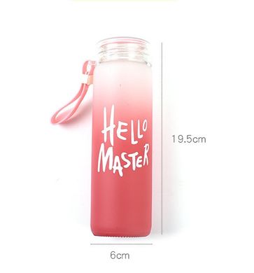 Бутылка для воды Elite 500 мл Hello Master pink