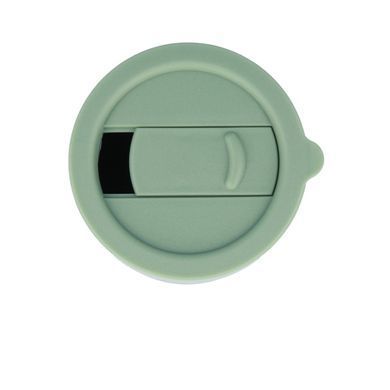 Кофейные чашки 295мл с крышками Cute Travel Mugs с защитным силиконовым чехлом Olive