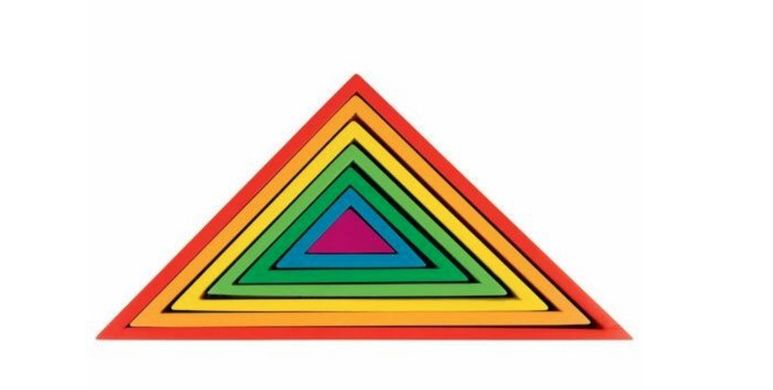 Ігрова головоломка Радужный треугольник 7 эл.