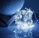 Светодиодная гирлянда нить капля росы 4.5м 50led батарейки белая