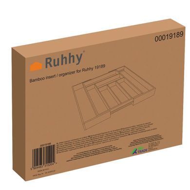 Бамбукова вставка/органайзер для шухляді Ruhhy 28160
